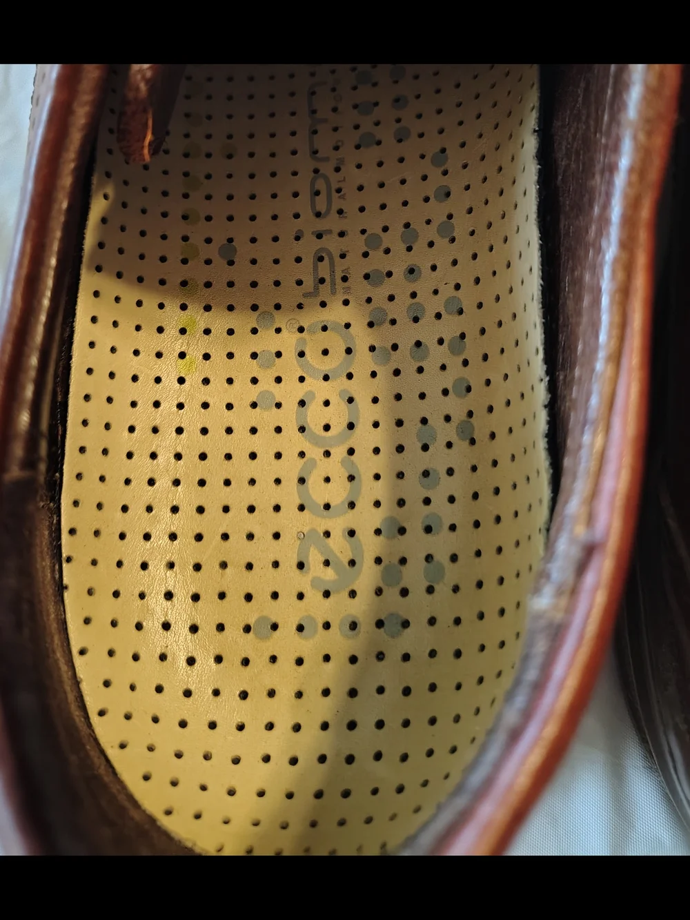 Ecco Biom Brown Leather Lace-Up Derby's Style 6036 Men's Shoes Size 10